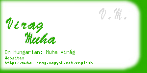 virag muha business card